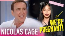 Nicolas Cage's happy smile when confirming his wife Riko Shibata is pregnant