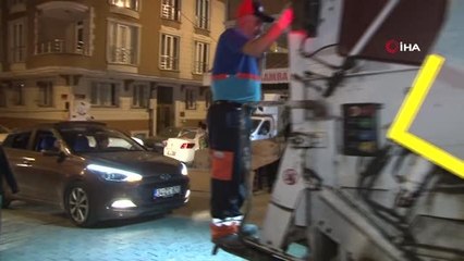 Esenyurt'taki fenomen belediye işçisine meşaleli karşılama