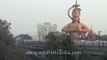 Giant Hanuman statue near Karol Bagh metro station, New Delhi