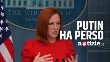 Guerra Russia-Ucraina, parla la portavoce di Biden: secondo Jen Psaki "Putin ha già perso"