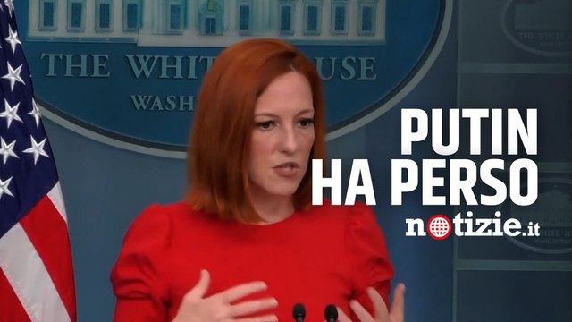 Guerra Russia-Ucraina, parla la portavoce di Biden: secondo Jen Psaki Putin ha già perso