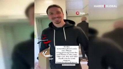 Ibrahimovic’ten Serdar Dursun’a mesaj: Gerçek Zlatan’dan kopyasına selamlar