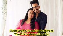 Bharti Singh & Haarsh Limbachiya At ‘The Khatra Khatra Show’ Set