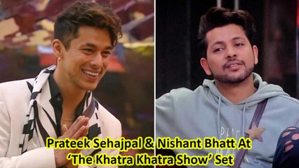 Prateek Sehajpal & Nishant Bhatt At ‘The Khatra Khatra Show’ Set