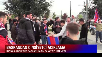 Başkan'dan cinsiyetçi açıklama olay yarattı! Kadın sanatçı istemedi!
