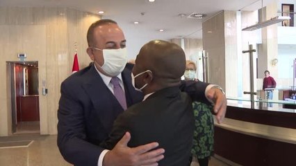 Çavuşoğlu,? Liberya Dışişleri Bakanı Dee-Maxwell Saah Kemayah ile bir araya geldi