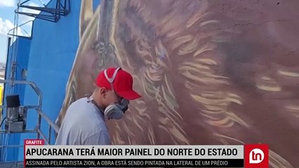 Apucarana ganha maior painel de grafite do norte do Paraná