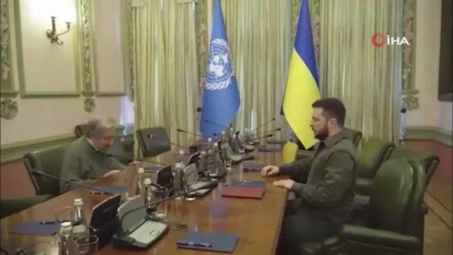 Zelenskiy, BM Genel Sekreteri Guterres ile Kiev’de görüştü