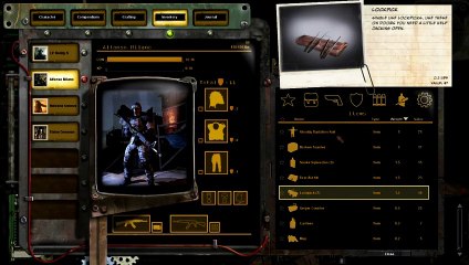 Wasteland 2 inventory demo - gameplay #2 (PL)