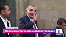 López Obrador ofrece cena a empresarios estadounidenses en Palacio Nacional