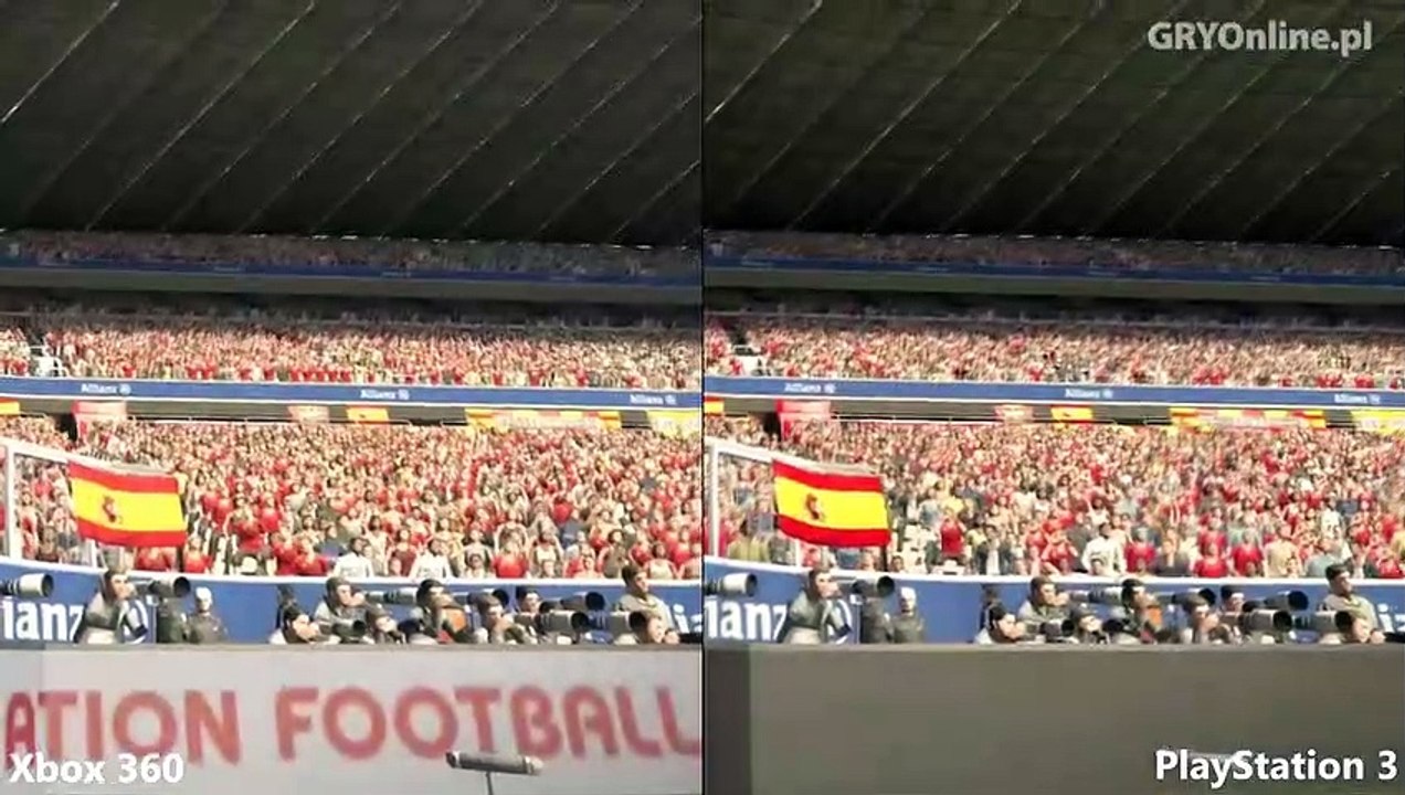 Pro Evolution Soccer 2014 Graphics comparison Xbox 360 vs PS3