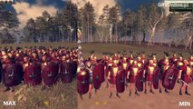 Total War: Rome II Graphics comparison PC