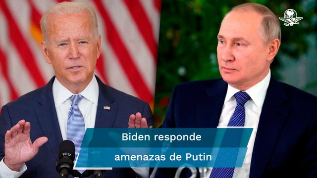 “Estamos preparados para lo que sea”, responde Biden tras amenaza nuclear de Vladimir Putin