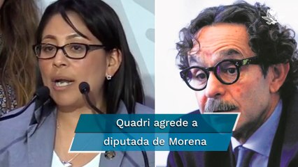 Quadri tiene nuevo "pleito" con otra diputada de Morena: "No me quieren en la boleta del 2024"