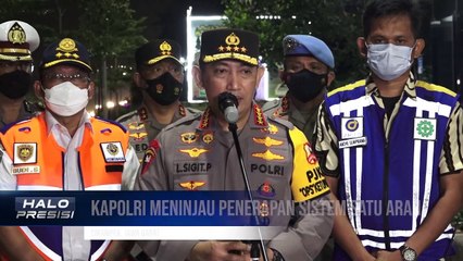 Kapolri Meninjau Sistem One Way Di Jalur Cikampek - Kalikangkung