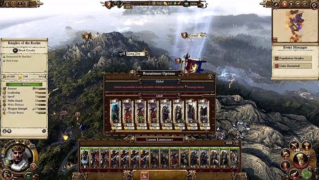 Total War: Warhammer gameplay commentary - Bretonnia