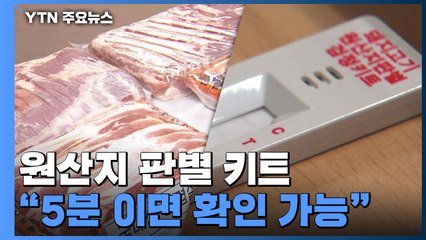 수입 돼지갈비 유명 음식점 납품...'5분 키트'에 덜미 / YTN