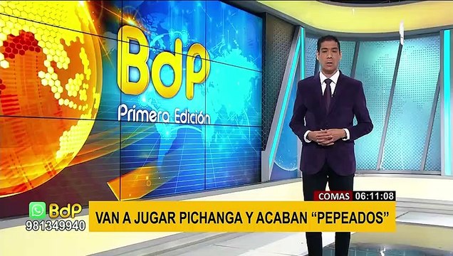 Comas: serenos auxilian a dos hombres que fueron 'pepeados' luego de jugar una 'pichanga'