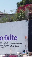 Exigen justicia por desaparecidas en Tijuana, pintan mural para Debanhi y Diana Pigeonountt.