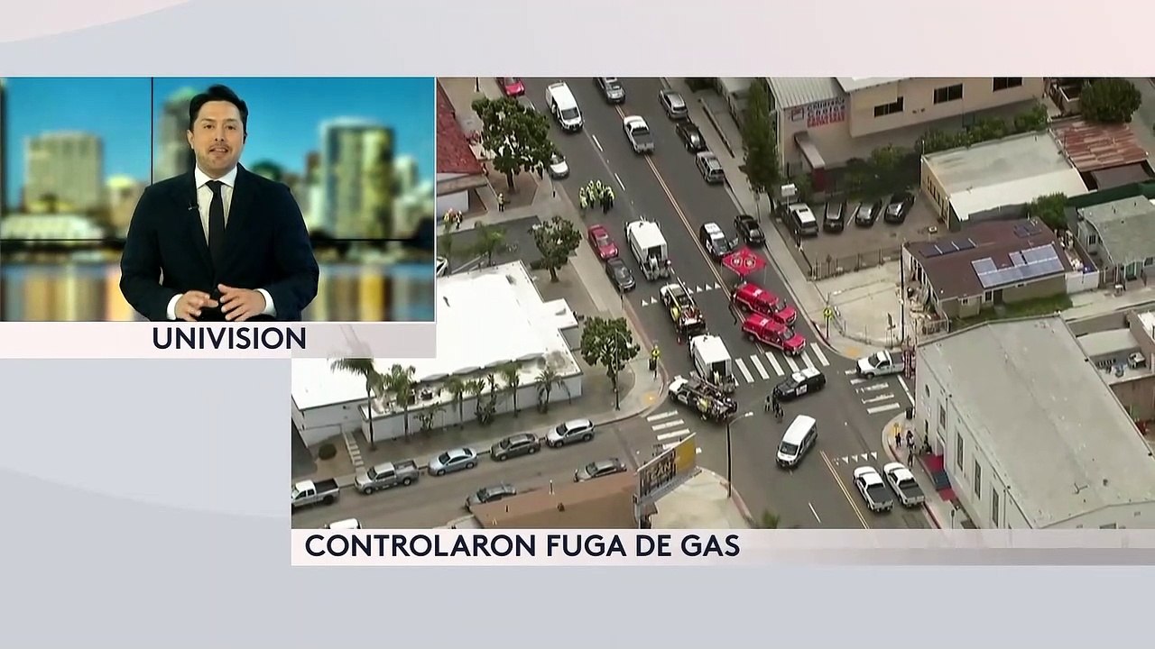 Cierre de calles mientras expertos trabajan en evitar un envenenamiento o incendio masivo en City Heights por una fuga de gas.