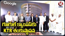 Ministers Today _ Minister KTR Inaugurates Google Company's _ RTC Charges Again Hike  _ V6 News