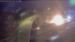 Impactante explosión de un camión tras chocar contra otro en Ohio, Estados Unidos