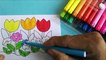 4 | Coloring pictures beautiful of tulips | Tô màu tranh hoa tulip đẹp | #tomau #tômàu #coloring