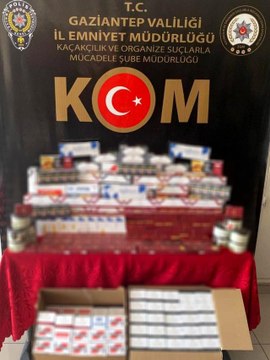 Gaziantep'te 54 bin 760 adet kaçak makaron ele geçirildi