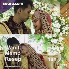 Mempelai Perempuan Tak Bisa Membuka Mata saat Resepsi Berlangsung, Warganet Curiga Gegara Ini