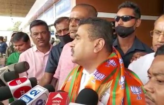 বাগডোগরা বিমানবন্দরে নেমে সাংবাদিকদের মুখোমুখি শুভেন্দু অধিকারী |Oneindia Bengali