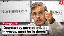What did Omar Abdullah say about religious freedom and intolerance?