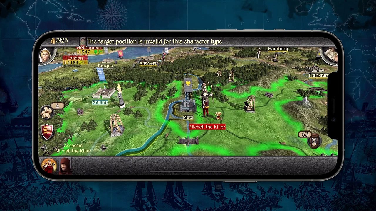 Total War: Medieval II mobile gameplay