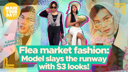 Model slays the runway with $3 looks! | Make Your Day
