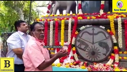 #karurboomi #பாவேந்தர் பாரதிதாசன் பிறந்த நாள் கரூரில் புலவர்கள் நினைவுத் தூணிற்கு மலர்தூவி மரியாதை |