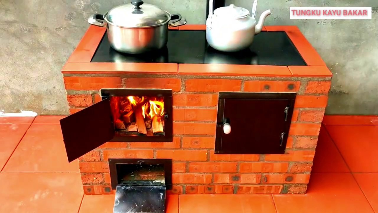 #011 Cara membuat Tungku kayu bakar || how to make firewood stove