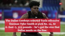 Dallas Cowboys Draft Tulsa OL Tyler Smith at No.  24