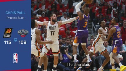 Paul 'clueless' he'd set NBA playoff record after perfect game