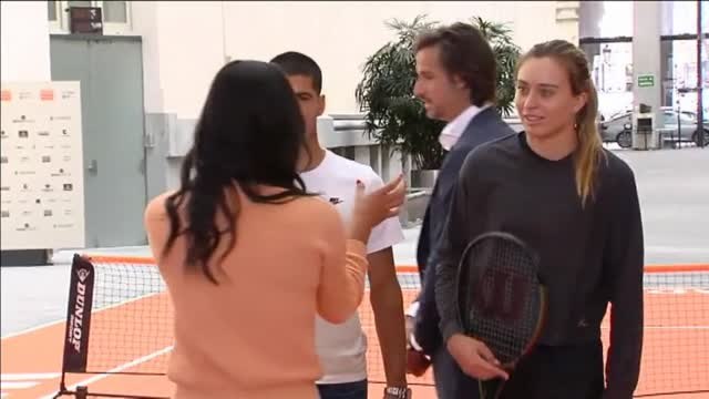 Badosa y Alcaraz protagonizan el acto de presentación del Madrid Open
