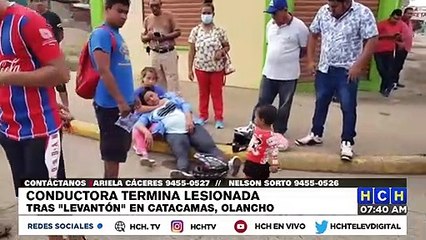 Conductora lesionada tras "levantón" en Catacamas