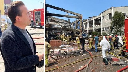 Şadi Yazıcı'nın olay yerinden paylaştığı fotoğraf Tuzla'daki patlamanın şiddetini gözler önüne serdi