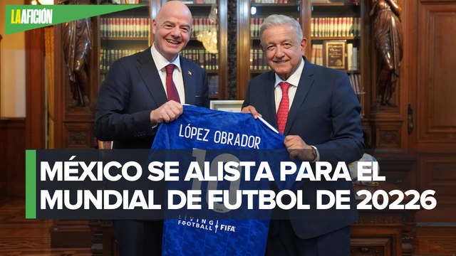 Gianni Infantino, presidente de FIFA, se reúne con AMLO para avances del Mundial de 2026