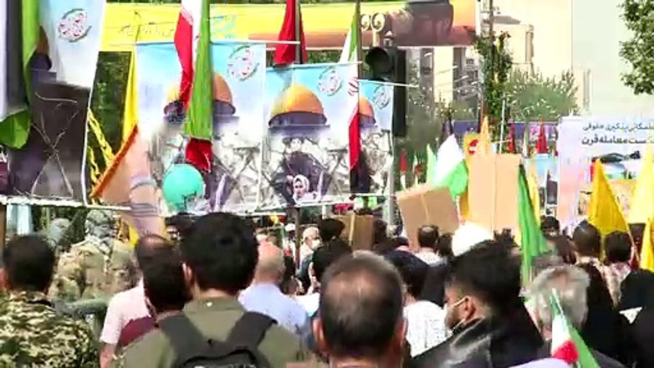 آلاف الإيرانيين يشاركون في مسيرات "يوم القدس"