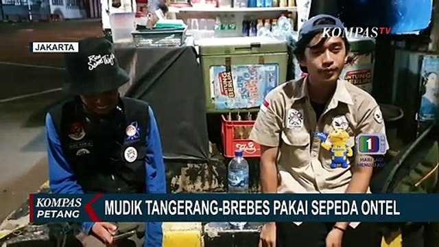 Kisah Agus dan Supriyono, Mudik Lebaran Ngontel Tangerang-Brebes!