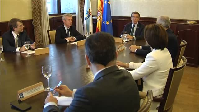 Feijóo se despide emocionado de Galicia