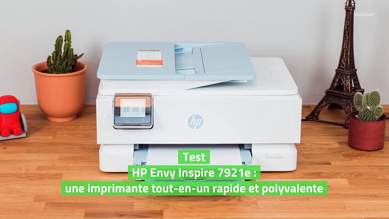 Test HP Envy Inspire 7921e : une imprimante tout-en-un rapide et  polyvalente - Vidéo Dailymotion