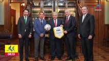 López Obrador se reunió con el presidente de la FIFA, Gianni Infantino