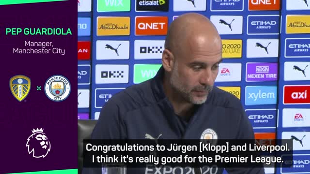 Guardiola congratulates rival Klopp on new Liverpool deal