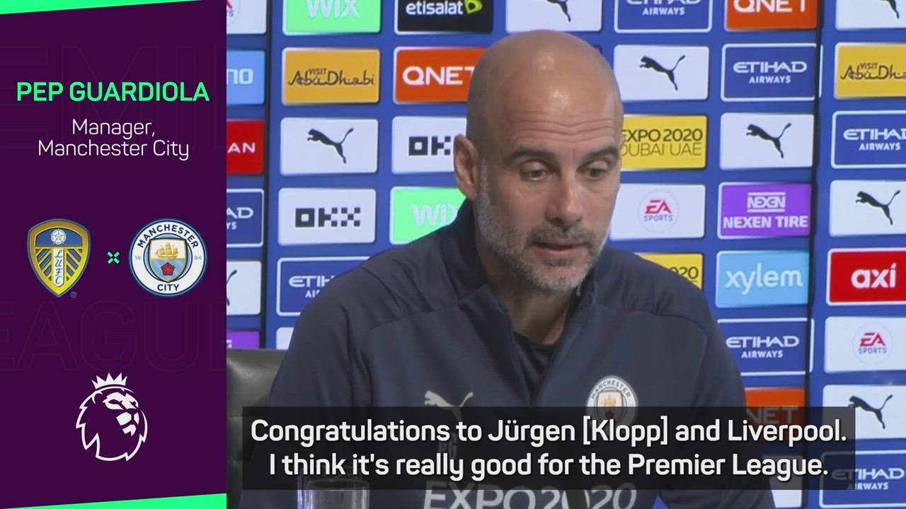 Guardiola congratulates rival Klopp on new Liverpool deal
