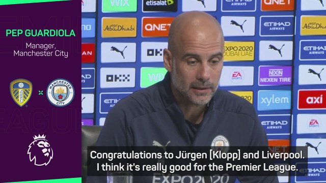 Guardiola congratulates rival Klopp on new Liverpool deal