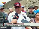 Gobierno de Trujillo evalúa daños ocasionados en la vialidad provocados por las intensas lluvias